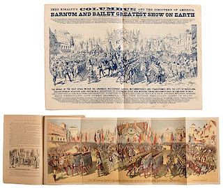 Barnum & Bailey Greatest Show on Earth. Imre Kiralfy’s Columbus. Program and Courier.