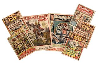 Ringling Bros. Magazine of Wonders and Daily Review. Five Issues, and Two Couriers.