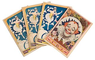 Set of Four Ringling Brothers and Barnum & Bailey Combined Shows Magazines and Daily Reviews. 1927-1930.