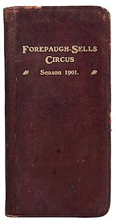 Forepaugh-Sells Circus Route Diary 1901.