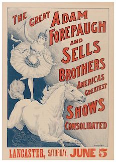 Adam Forepaugh and Sells Brothers. American’s Greatest Consolidated Shows.