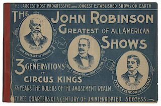 John Robinson Circus. Lot of Couriers and Broadsides.