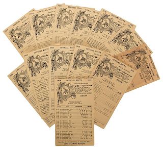 Miller Brothers 101 Ranch 1929 Route Cards.