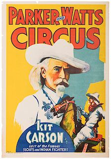 Parker & Watts Circus. Kit Carson.