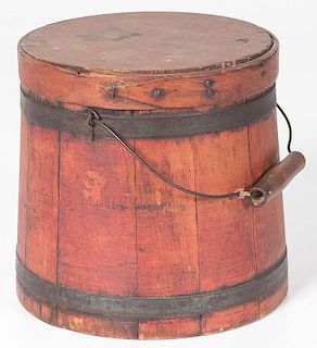 Sugar Bucket in Red Stain