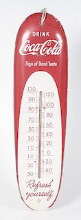 Coca-Cola "Sign of Good Taste" Thermometer