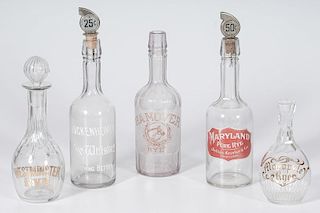 Rye Whiskey Bar Back Bottles