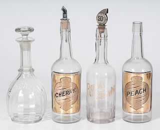 Canadian Whiskey and Liqueur Bottles