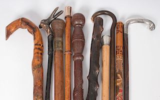 Folk Art and Wooden Canes