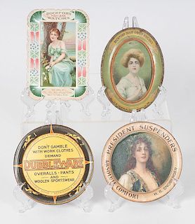 Clothing and Jewelry Advertising Tip Trays