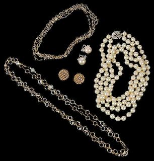 Five Pieces of Costume Jewelry