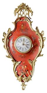 French Louis XV Style Cartel Clock