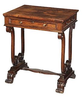 Classical Carved Rosewood Writing Table