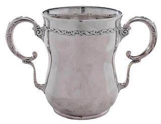 Large Sterling Two Handled Cup