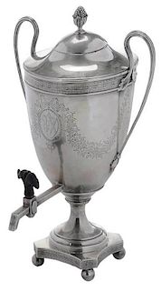 English Silver Diminutive Hot Water Urn