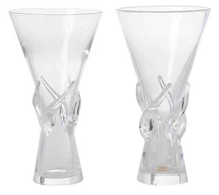 Pair Steuben Vases #8090