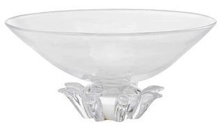 Steuben Footed Crystal Bowl