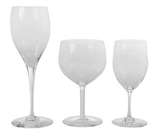 40 Baccarat Clear Wine Goblets