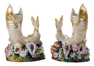 Pair of Fish Vases by Jacob Petit