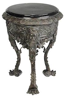 Bronze and Marble Top Gueridon