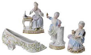 Four Meissen Figurines