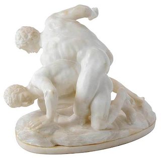 Grand Tour Figure of Two Wrestlers