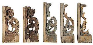 47 Carved Rococo Stair Brackets