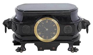 Tiffany and Company Black Slate Clock
