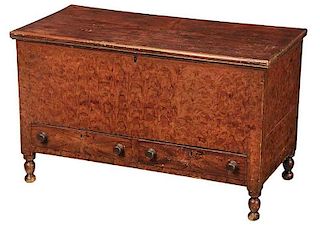 American Paint Decorated Blanket Chest