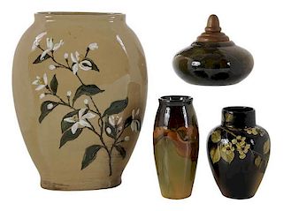 Rookwood Vase, Three Cabinet Articles