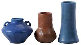 Three Pieces Art Pottery, Rookwood, Van Briggle