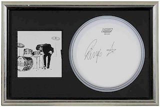 Ringo Starr Autographed Drum Cover
