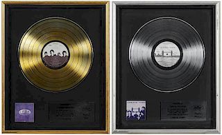 Two Framed Records, One Gold, One Platinum