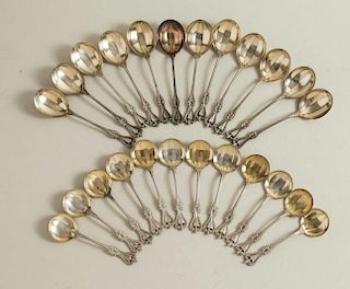 Towle Sterling Ice Cream & Chocolate Spoons, Old Colonial Pattern