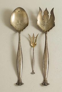 Three Sterling Silver Serving Pieces, George Shiebler & Co