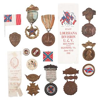 United Confederate Veterans, Collection of Reunion Badges & Ribbons