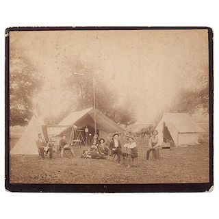 Merrill Hackett's US Geographical Survey Camp Photograph