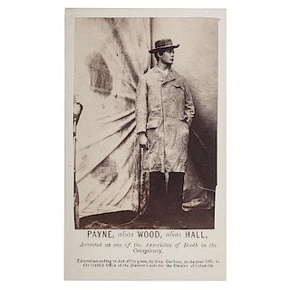 Exceptional CDV of Lincoln Assassination Conspirator Lewis Powell by Gardner