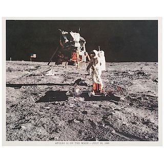 Apollo 11 Photograph Signed by Neil Armstrong, Buzz Aldrin, and Michael Collins