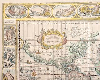 Nova Totius Terrarum Orbis Geographica Map, Ca 1640-1655