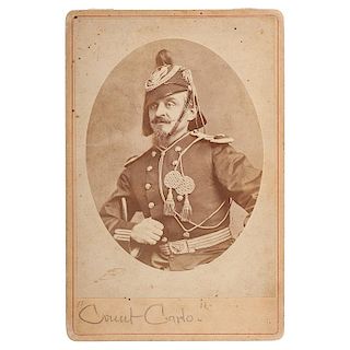 Charles De Rudio, 7th Cavalry, Cabinet Card Previously Owned by Frederick Benteen