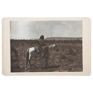 Carl Moon Hand-Tinted Salesman Sample Photograph, Apache Land