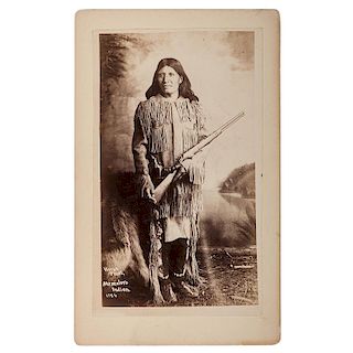 Horse Thief, Mescalero Indian Boudoir Card by J.L. Clinton
