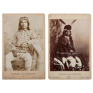 Buehman Cabinet Cards of Apache Indians