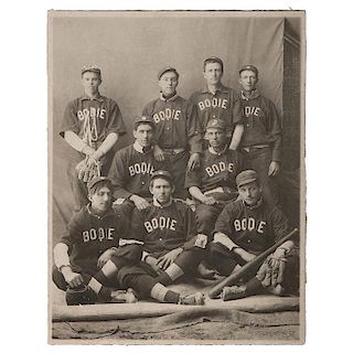 Bodie, California Mining Camp Baseball Team Photograph