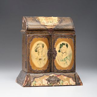 William F. "Buffalo Bill" Cody, Lady's Vanity Set Presented to Carrie Trego with Personal Card from Cody