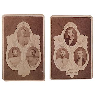 Composite CDVs of the Captured Younger Brothers and Their Gang Members in Death