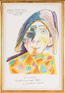 Picasso, Galerie Louise Leiris - Harlequin