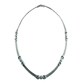 18 Karat WG Philippe Charriol .40 Diamond Necklace