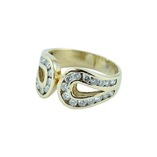 Ladies 14 Karat YG Diamond Fashion Ring 1.20cts